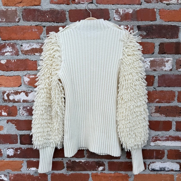 Rebecca Taylor Loop Knit Turtleneck Sweater Medium - Picture 5 of 9